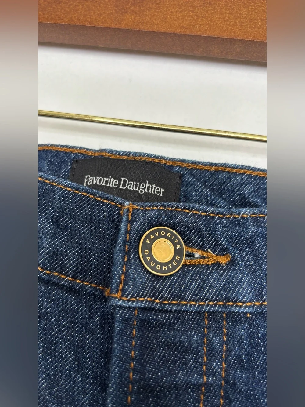 Favorite Daughter Valentina Super High Rise Flare Jeans Pepper 27 Dark Wash